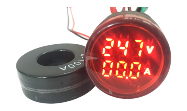 voltage+amp combo indicator works on 230vac with 100amp ct- ind_07
